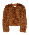 Isabel Marant Faustine Faux Fur Jacket In Brown