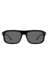Isabel Marant In Love 56mm Flat Top Sunglasses In Black