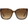 Isabel Marant Women's Havana & Brown Gradient Thea Square Sunglasses In Havana/brown Gradient
