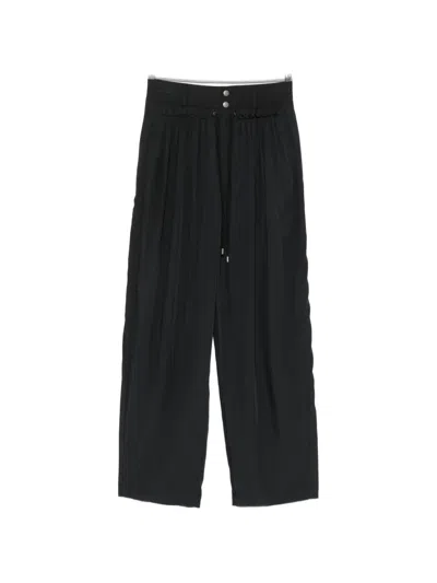 Isabel Marant Inaya Drawstring-fastening Palazzo Pants In Black