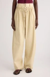 Isabel Marant Pleated Casual Pants In Ecru