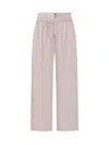 Isabel Marant Gathered Loose Fit Pants In Pink