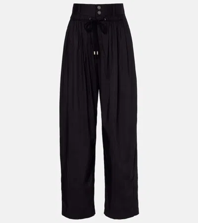Isabel Marant Inaya High-rise Wide-leg Pants In Brown
