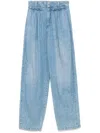 Isabel Marant Inaya Gathered Loose Fit Pants In Blue