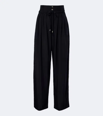 Isabel Marant Inaya Layered Wide-leg Pants In Black
