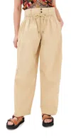 Isabel Marant Pleated Casual Pants In Ecru