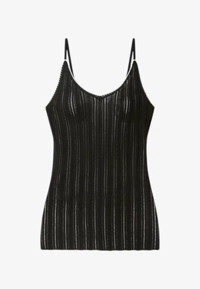 Isabel Marant India Ribbed Tank Top In Black
