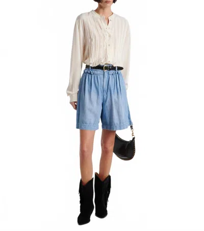 Isabel Marant Ingrid Denim Shorts In Light Blue