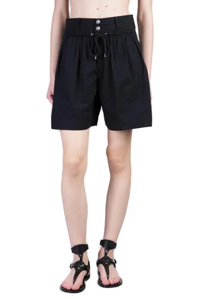 Isabel Marant Ingrid Shorts In Black Cotton