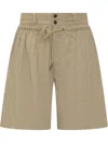 Isabel Marant Ingrid Drawstring Shorts In Yellow