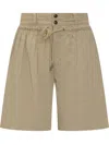 Isabel Marant Ingrid Drawstring Shorts In Yellow