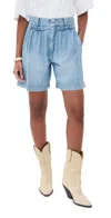 Isabel Marant Ingrid Denim Shorts In Light Blue