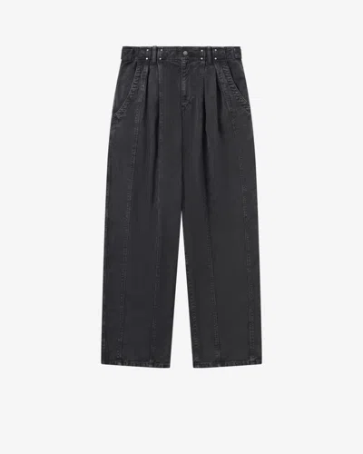 Isabel Marant X Ireme Studded Straight Trousers In Black
