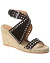 Isabel Marant Iriane Wedge Sandals Braided Raffia
