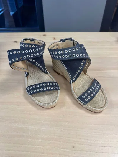 Isabel Marant Iriane Velvet Espadril In Faded Black