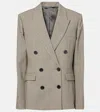 Isabel Marant Irma Plaid Cotton-blend Blazer In Black