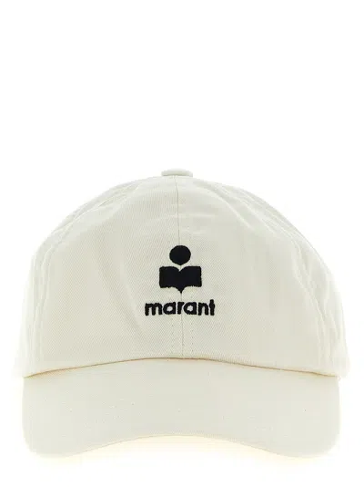 Isabel Marant Is327286bm Embroidered Logo Cotton Baseball Cap In Green