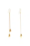 Isabel Marant Isabel Maran Shiny Day Asymmetric Drop Earrings In Gold