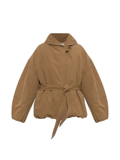 Isabel Marant Coats In Coton Lin In White