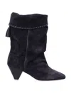 Isabel Marant Ankle Boot With Cone Heel In Black