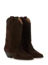 Isabel Marant Suede Boots With Pointed Toes In Multi