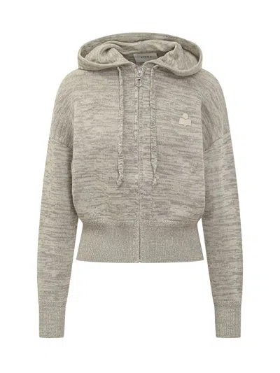 Isabel Marant Étoile Gray Hoodie With Logo