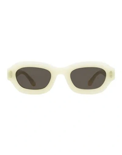 Isabel Marant Geometric Im0052s Sunglasses Woman Sunglasses Ivory Size 49 Acetate In White