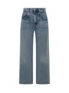 Isabel Marant High-waisted Straight Blue Jeans In Blue