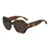 Isabel Marant 52mm Rectangular Geometric Sunglasses In Multi