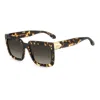 Isabel Marant 55mm Gradient Rectangular Sunglasses In Brown