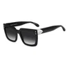 Isabel Marant 55mm Gradient Rectangular Sunglasses In Black