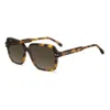 Isabel Marant 57mm Gradient Rectangular Sunglasses In Neutral