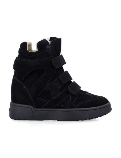 Isabel Marant Im3 High-top Wedge Woman's Sneakers In Animal Print