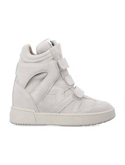 Isabel Marant Im3 High-top Wedge Woman's Sneakers In Transparent