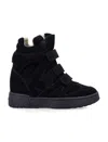 Isabel Marant Round-head High-top Casual Shoes In Black