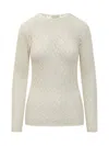 Isabel Marant Ivory Stretch Lace Top In White