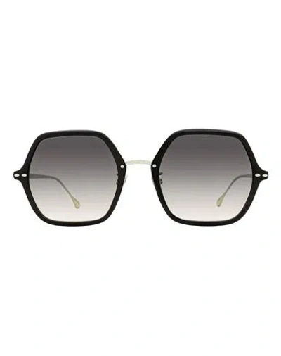 Isabel Marant Loise Im0036s Sunglasses Woman Sunglasses Black Size 55 Acetate, Metal In Gray
