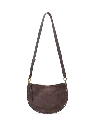 Isabel Marant Oskan Soft Zip Bag In Suede Brown