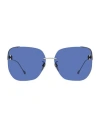 Isabel Marant Square Im0082s Sunglasses Woman Sunglasses Blue Size 65 Metal