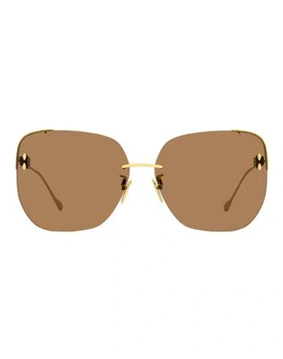 Isabel Marant Square Im0082s Sunglasses Woman Sunglasses Brown Size 65 Metal