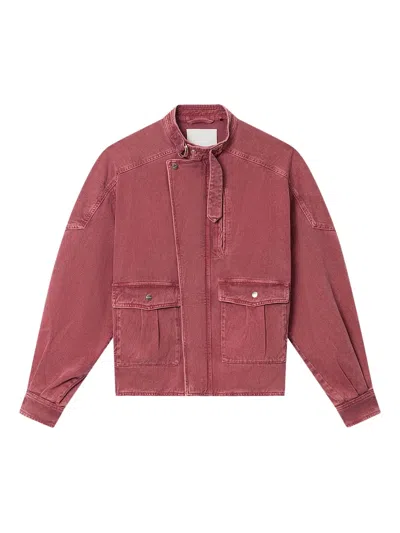 Isabel Marant Isaiah Cotton Jacket In Red