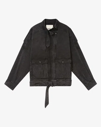 Isabel Marant Isalya Belted Pocket Jacket In Multi