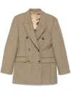 Isabel Marant Isidora Flecked Wool Coat In Brown