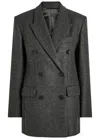 Isabel Marant Isidora Double-breasted Wool Jacket In Black
