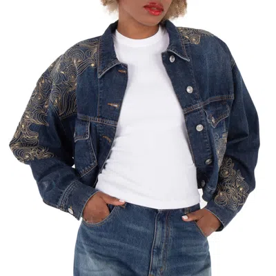 Isabel Marant Isleya Embroidered Denim Jacket