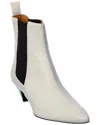 Isabel Marant Ister Leather Bootie In White