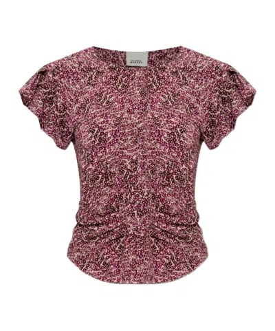 Isabel Marant Tullya Pleated Top In Multi