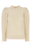 Isabel Marant Alpaca Blend Emma Sweater With Puff Sleeves In Neutral