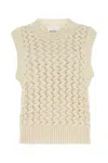 Isabel Marant Faye Zigzag Open Knit Sleeveless Sweater