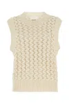 Isabel Marant Faye Zigzag Open Knit Sleeveless Sweater
